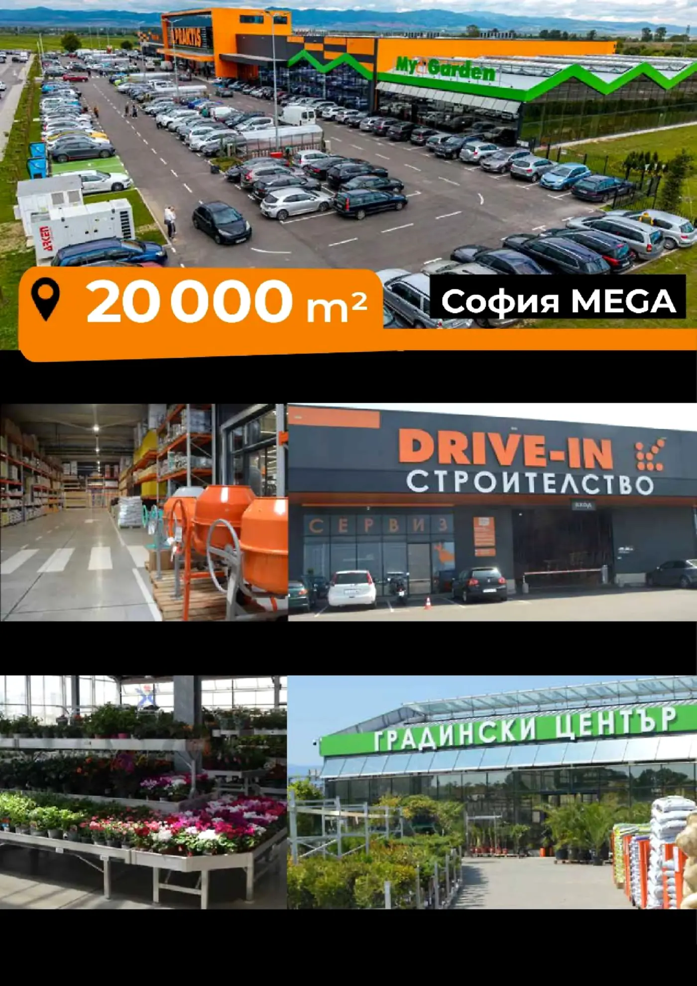 Страница с информация за хипермаркет Praktis София MEGA