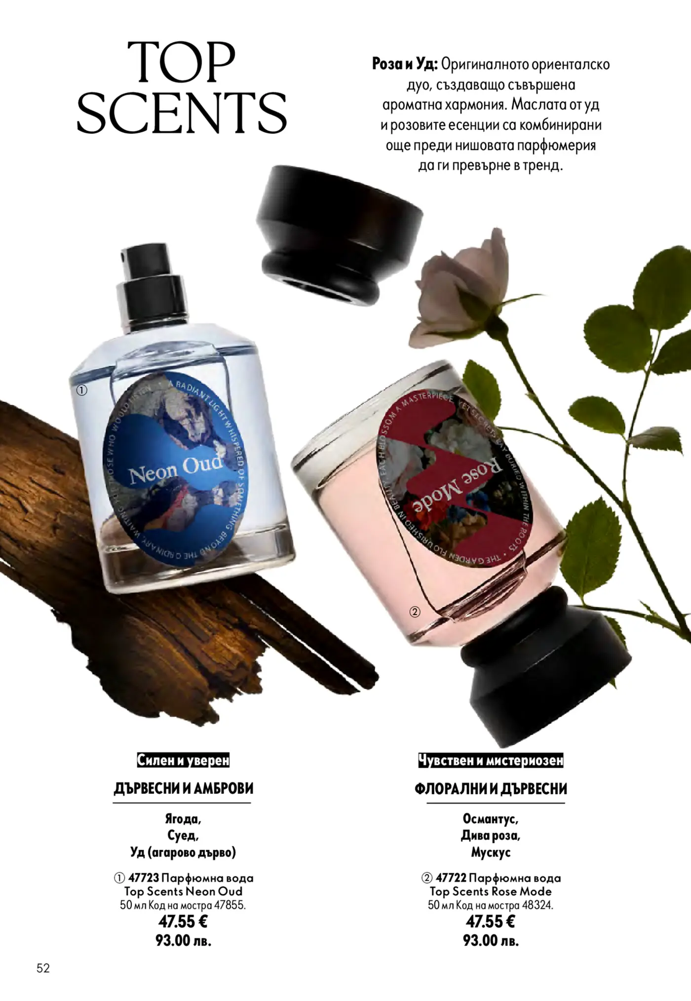 Страница от каталог с парфюми Top Scents
